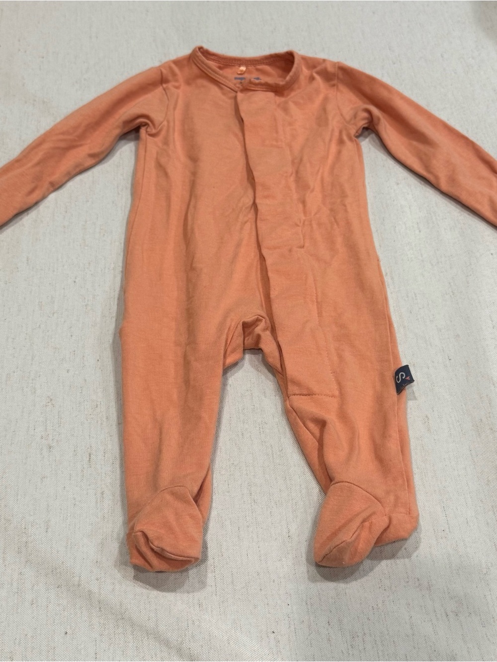 Magnetic Me Orange Footed Sleeper Footie Cotton Modal 0-3m